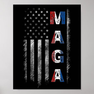 Mega Trump 2024 US-Flaggenamerikaner Poster