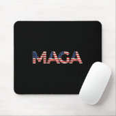 Mega Usa Flag Schreiben 4. Juli 2024 Präsident T Mousepad (Mit Mouse)