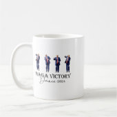 Mega Victory Dance Trump 2024 47. Präsident Kaffeetasse (Links)
