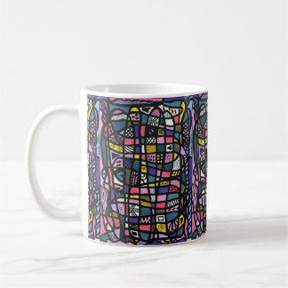 Megabunte Tasse "like Hundertwasser"