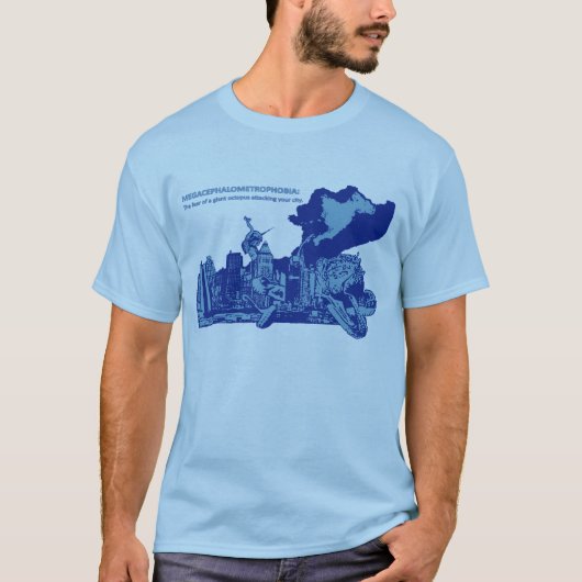 MEGACEPHALOMETROPHOBIA T-Shirt (Vorderseite)