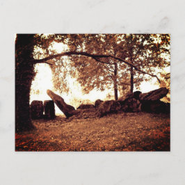 Megalithic Dolmen in der Bretagne Postcard Postkarte