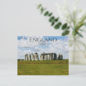 Megalithic Stonehenge Monument Wiltshire England Postkarte (Stehend Vorderseite)