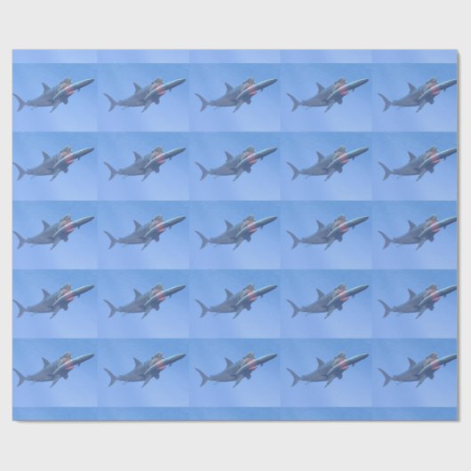 Megalodon, das einen Wal isst Geschenkpapier (Flach)