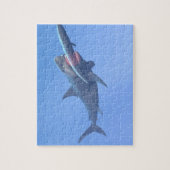 Megalodon, das einen Wal isst Puzzle (Vertikal)