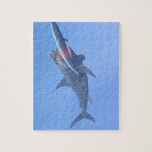 Megalodon, das einen Wal isst Puzzle (Vertikal)