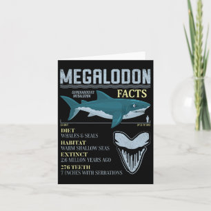 Megalodon Facts Meg Prähistorischer Hai-Zahn-Fossi Karte