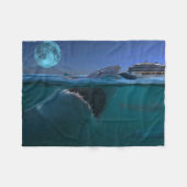 Megalodon Fleecedecke (Vorderseite (Horizontal))