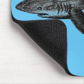 Megalodon Haifisch und coole Tinte der Taucher Mousepad (Ecke)