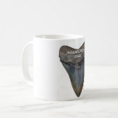 Megalodon Haifisch-Zahn Kaffeetasse (Vorderseite Links)