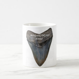 Megalodon Haifisch-Zahn Kaffeetasse
