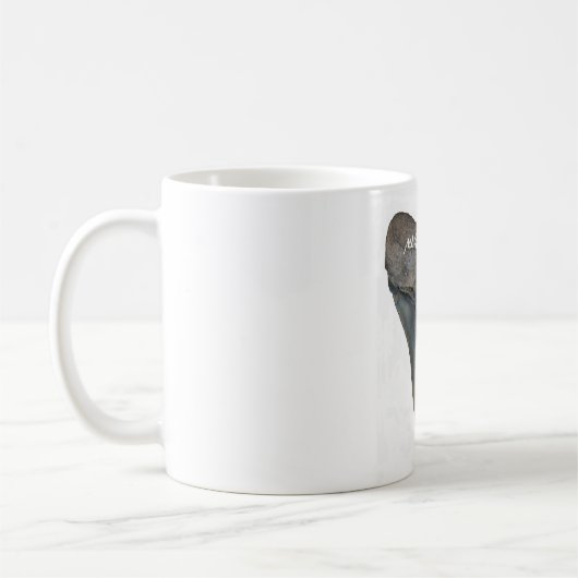 Megalodon Haifisch-Zahn Kaffeetasse (Links)