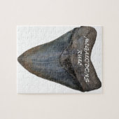 Megalodon Haifisch-Zahn Puzzle (Horizontal)