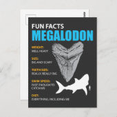 Megalodon-Hemd großartiges Geschenk für Haifanatik Postkarte (Vorne/Hinten)