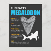 Megalodon-Hemd großartiges Geschenk für Haifanatik Postkarte (Vorderseite)