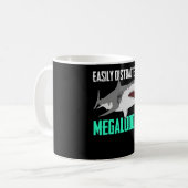 Megalodon Joke with Shark Kaffeetasse (Vorderseite Links)