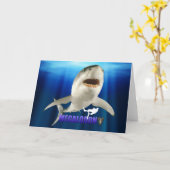 Megalodon-Karte Karte (Gelbe Blume)