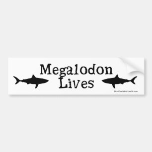 Megalodon Leben! Autoaufkleber
