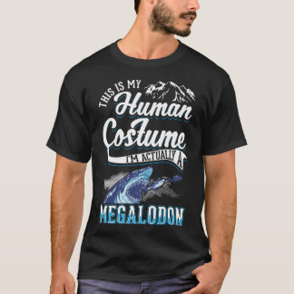 Megalodon menschliche Kostüme Halloween Megalodon T-Shirt