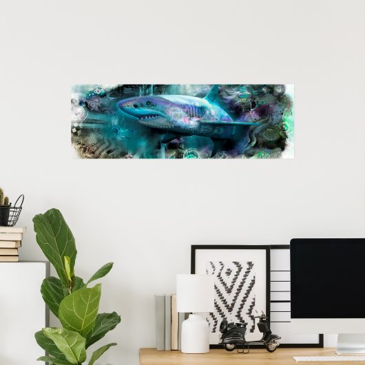 Megalodon Poster (Heimbüro)