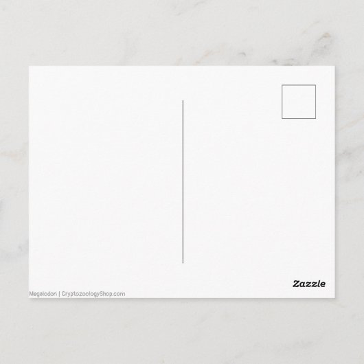 Megalodon Postkarte (Rückseite)