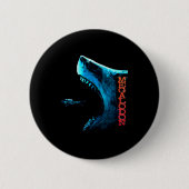 Megalodon Primeval Shark Dorsal Fin Teeth Ocean Pr Button (Vorderseite)