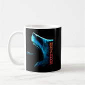 Megalodon Primeval Shark Dorsal Fin Teeth Ocean Pr Kaffeetasse (Links)