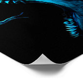 Megalodon Primeval Shark Dorsal Fin Teeth Ocean Pr Poster (Ecke)