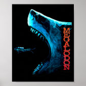 Megalodon Primeval Shark Dorsal Fin Teeth Ocean Pr Poster (Vorne)