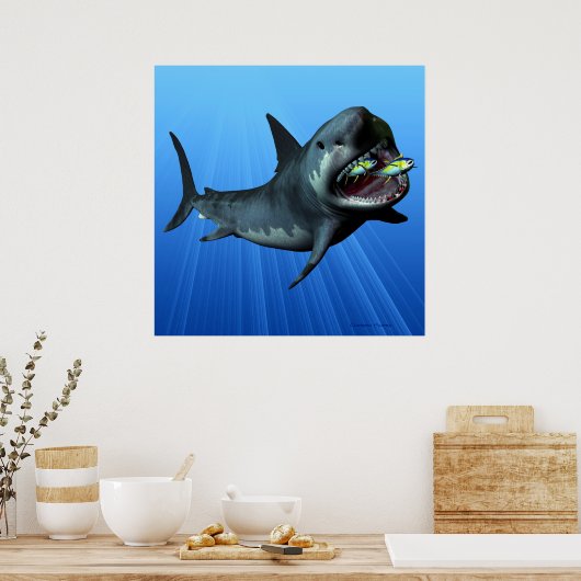 Megalodon Print Poster (Küche)