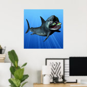 Megalodon Print Poster (Heimbüro)