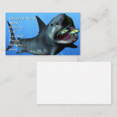 Megalodon Print Visitenkarte (Vorne/Hinten)