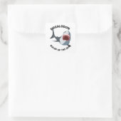 Megalodon Quadratischer Aufkleber (Tasche)