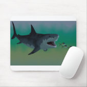 Megalodon-Shark-Attack-Mousepad Mousepad (Mit Mouse)