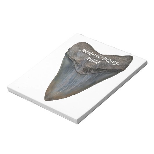 Megalodon Shark Tooth Notizblock (Rotiert)