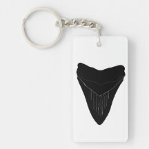 Megalodon Shark Tooth Schlüsselkette