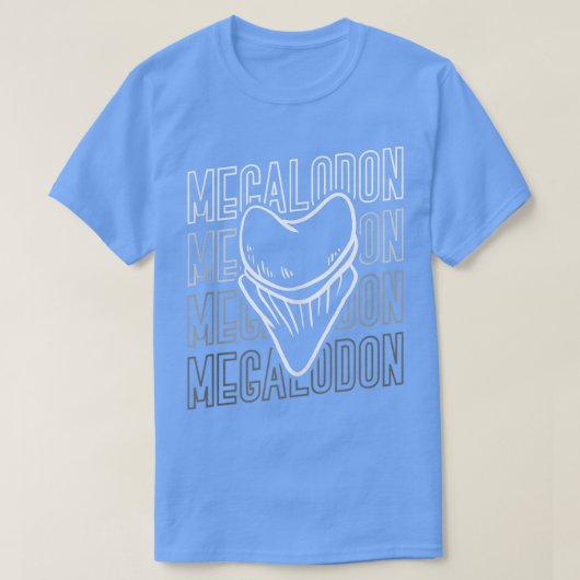 Megalodon Shark Zahn Collection Zahn Hunter T-Shirt (Design vorne)