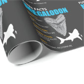 Megalodon T-Shirt großes Geschenk für Geschenkpapier (Rolleneckpunkt)