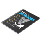 Megalodon T-Shirt großes Geschenk für Notizblock (Linke Seite)