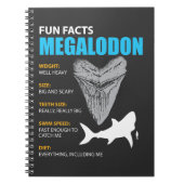 Megalodon T-Shirt großes Geschenk für Notizblock (Vorderseite)