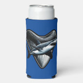 Megalodon Tooth Selters Dosenkühler (Seltzer Vorderseite)