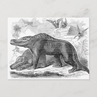 Megalosaurus Antiquitätendruck Postkarte