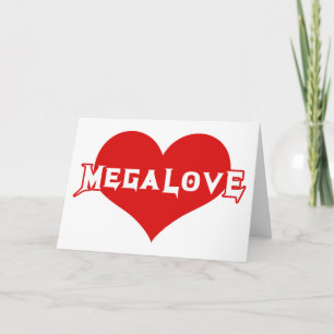 Megalove-Metal-Valentinstag Feiertagskarte