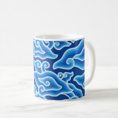 Megamendung-Batik-Muster megamendung Kaffeetasse (VorderseiteRechts)