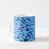Megamendung-Batik-Muster megamendung Kaffeetasse (Vorderseite Links)