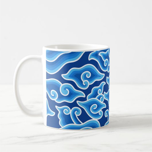 Megamendung-Batik-Muster megamendung Kaffeetasse (Links)