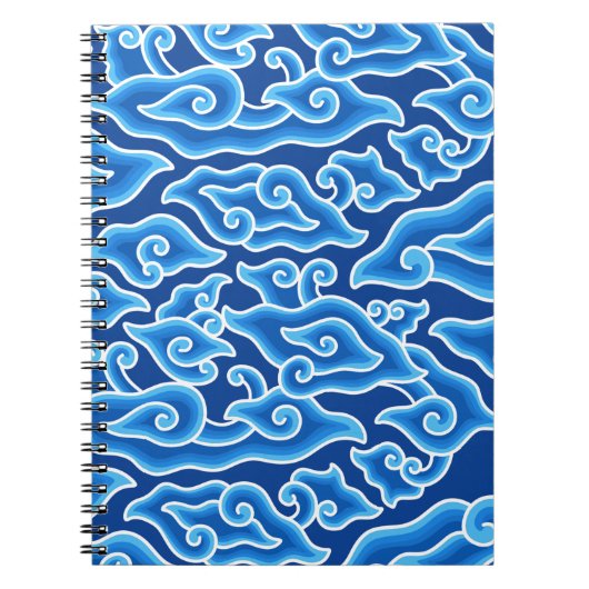 Megamendung-Batik-Muster megamendung Notizblock (Vorderseite)