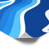 Megamendung-Batik-Muster megamendung Poster (Ecke)