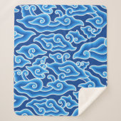 Megamendung-Batik-Muster megamendung Sherpadecke (Vorderseite)