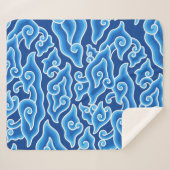 Megamendung-Batik-Muster megamendung Sherpadecke (Vorderseite (Horizontal))